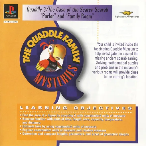 Quaddle Family Mysteries, The 3 - The Case of the Scarce Scarab - Parlor & Family Room (USA)